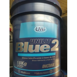 (BDE 18KG) INGRAX UNILIT BLUE GRAXA AZUL NLGI-2 - SUPORTA ATÉ 195ºC