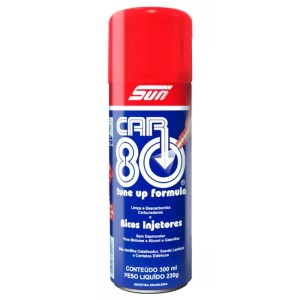 CAR 80 SPRAY (300ML)DESCARBONIZA E LIMPA CARBURADORES BICOS INJETORES
